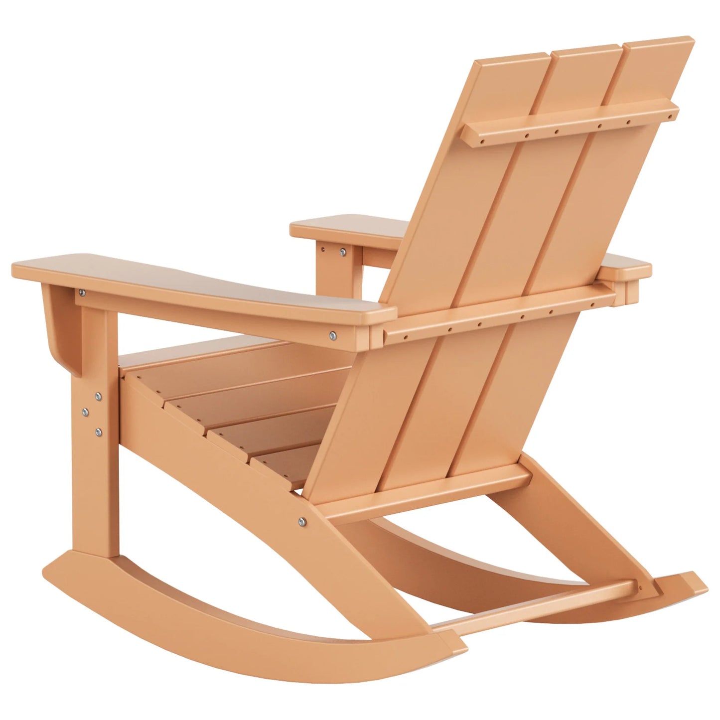 Shoreside Modern Eco-Friendly All Weather Poly Adirondack Rocking Chair