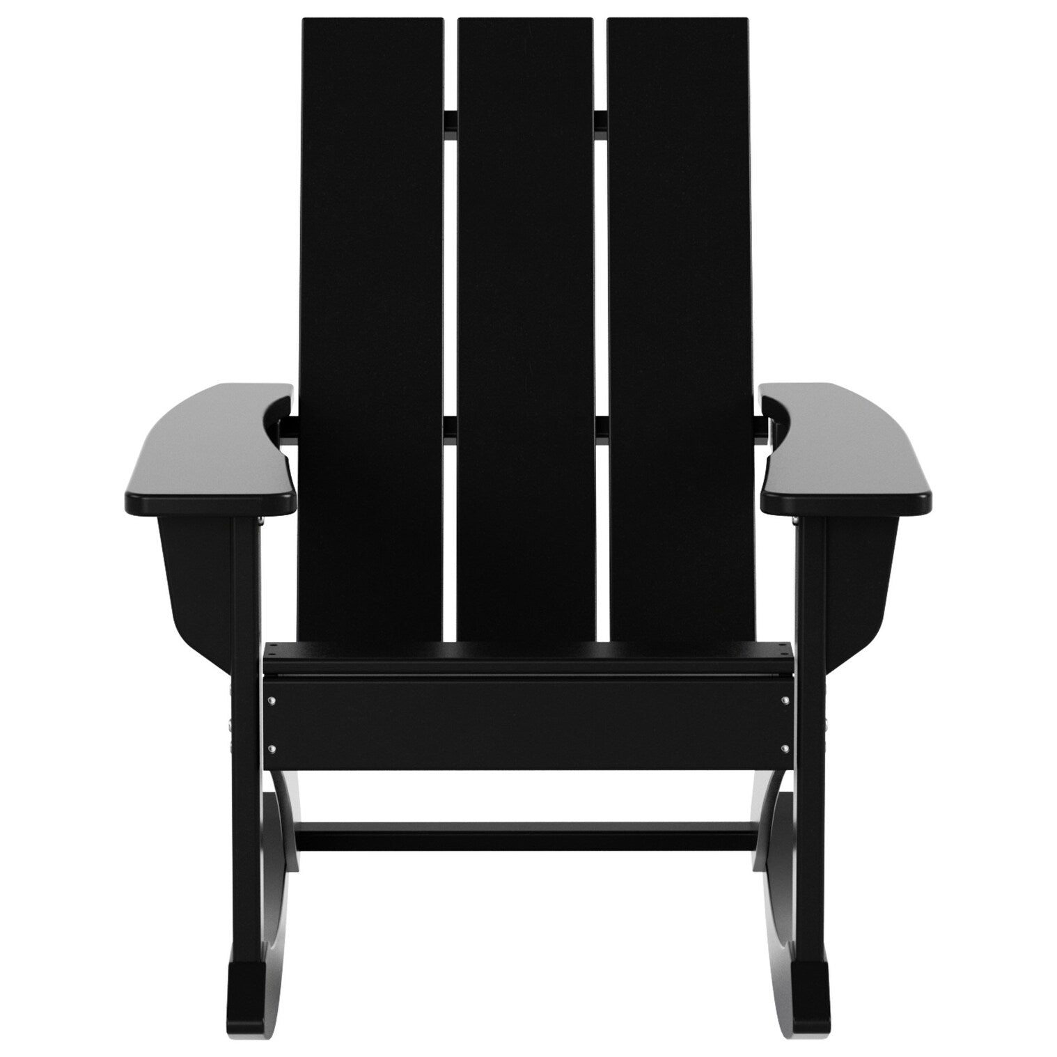 Shoreside Modern Eco-Friendly All Weather Poly Adirondack Rocking Chair