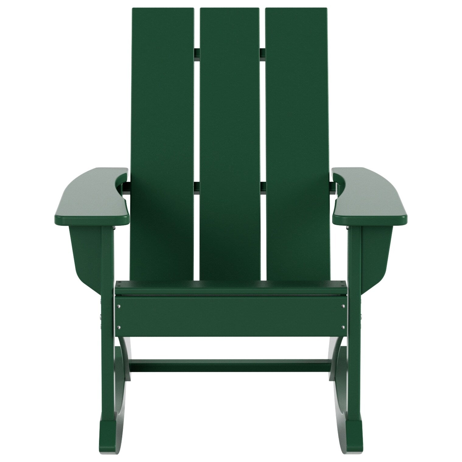 Shoreside Modern Eco-Friendly All Weather Poly Adirondack Rocking Chair