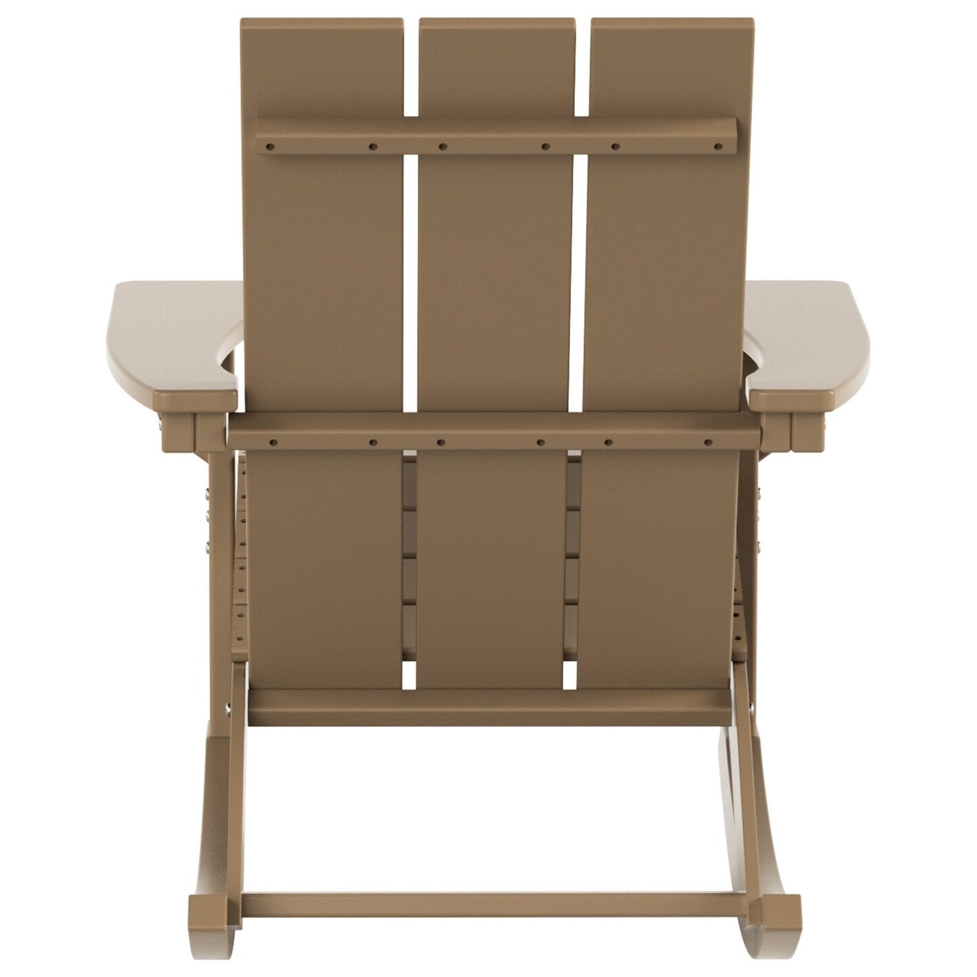 Shoreside Modern Eco-Friendly All Weather Poly Adirondack Rocking Chair