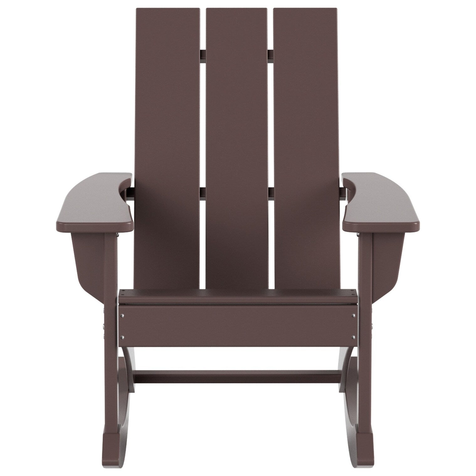 Shoreside Modern Eco-Friendly All Weather Poly Adirondack Rocking Chair