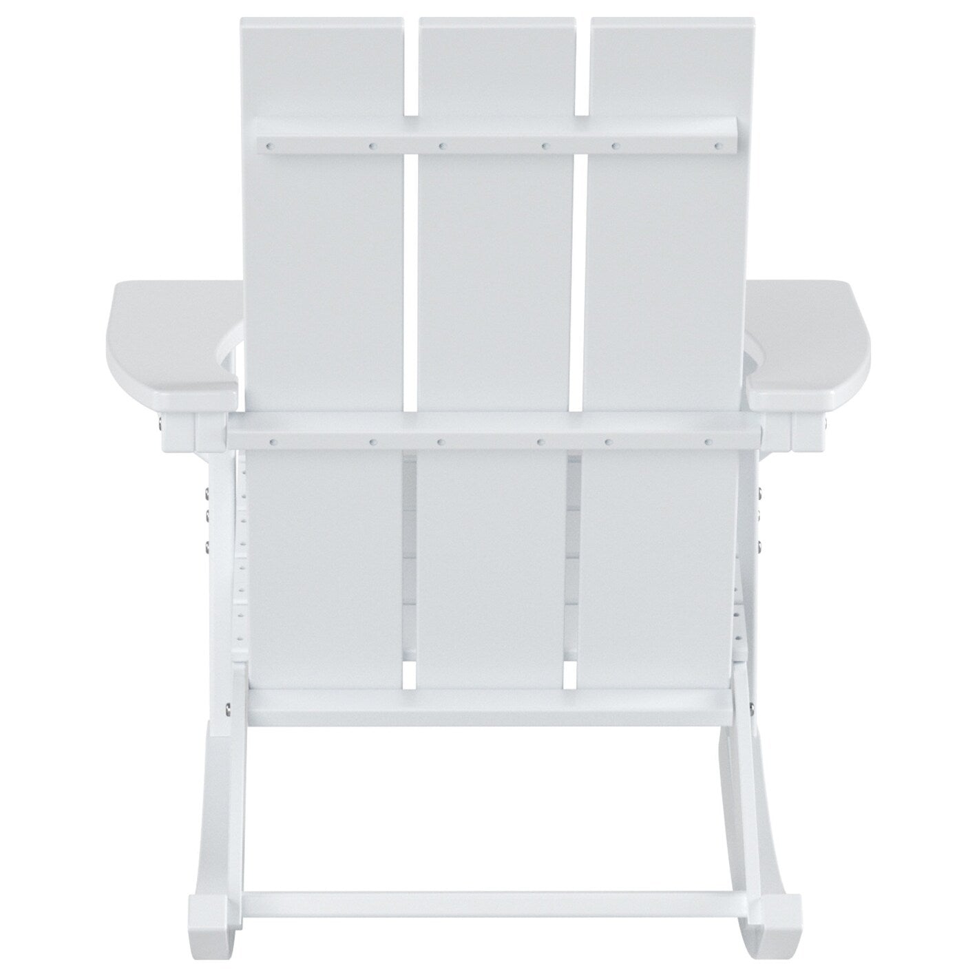 Shoreside Modern Eco-Friendly All Weather Poly Adirondack Rocking Chair