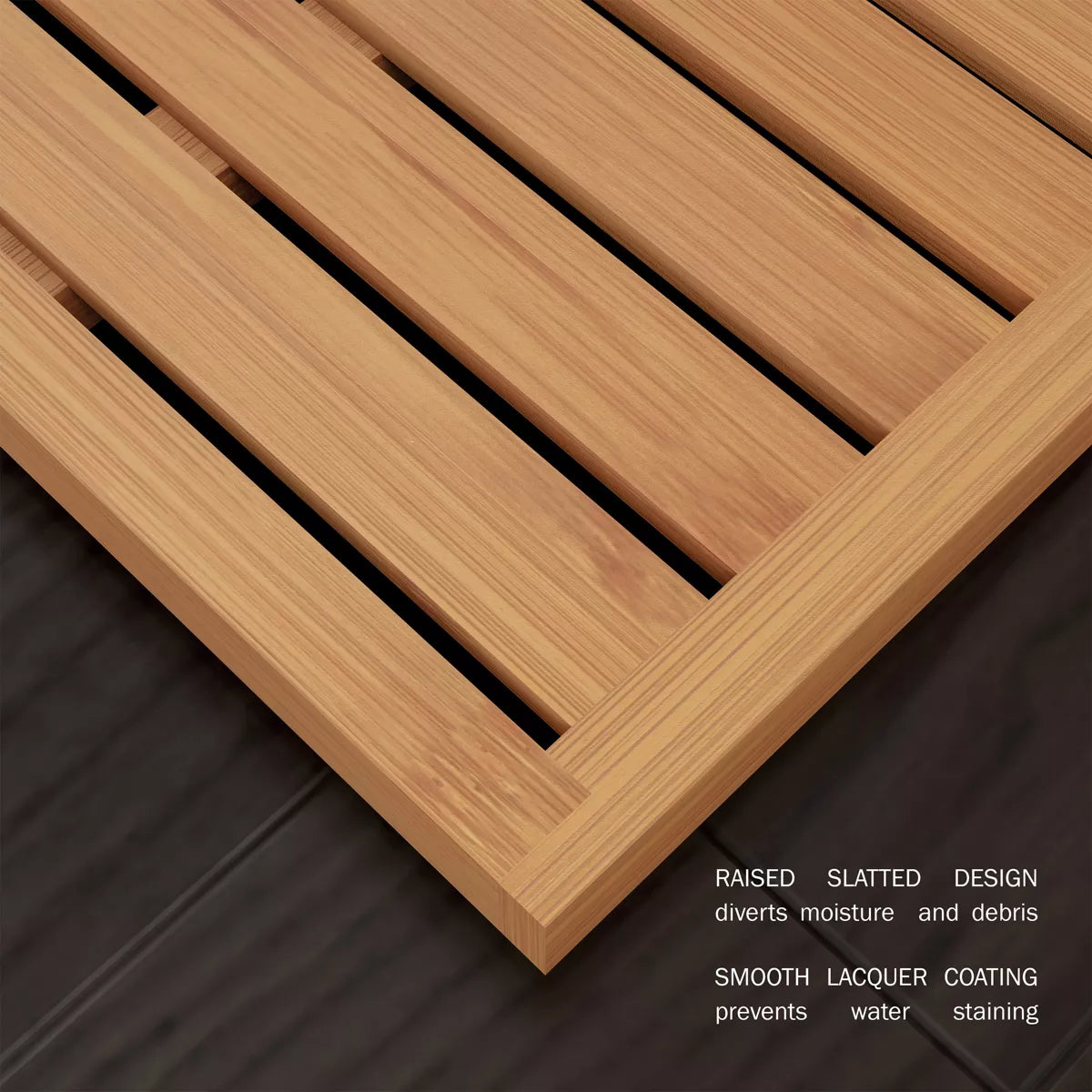Hastings Home Eco-Friendly Bamboo room Mat with Non-Slip Design