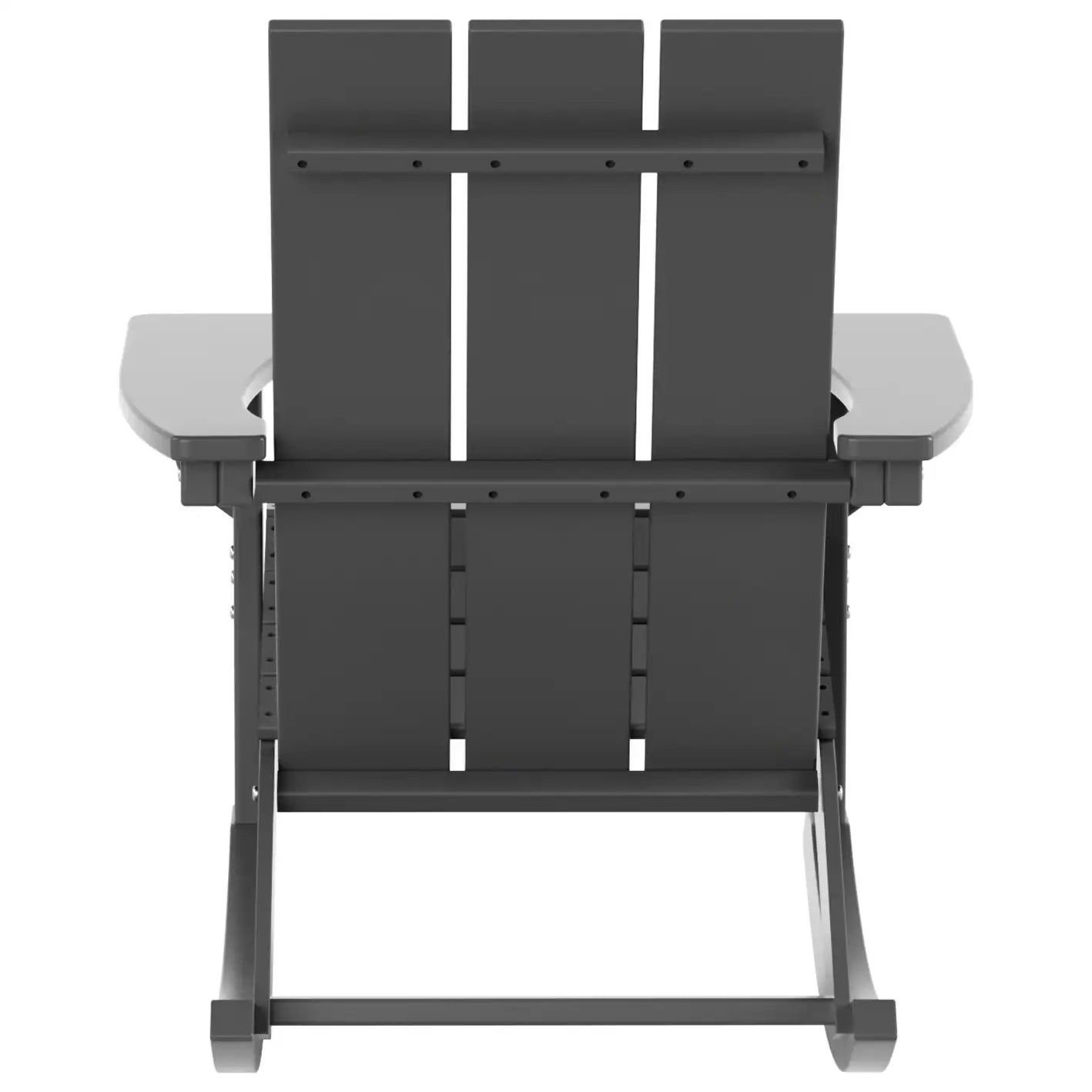 Shoreside Modern Eco-Friendly All Weather Poly Adirondack Rocking Chair