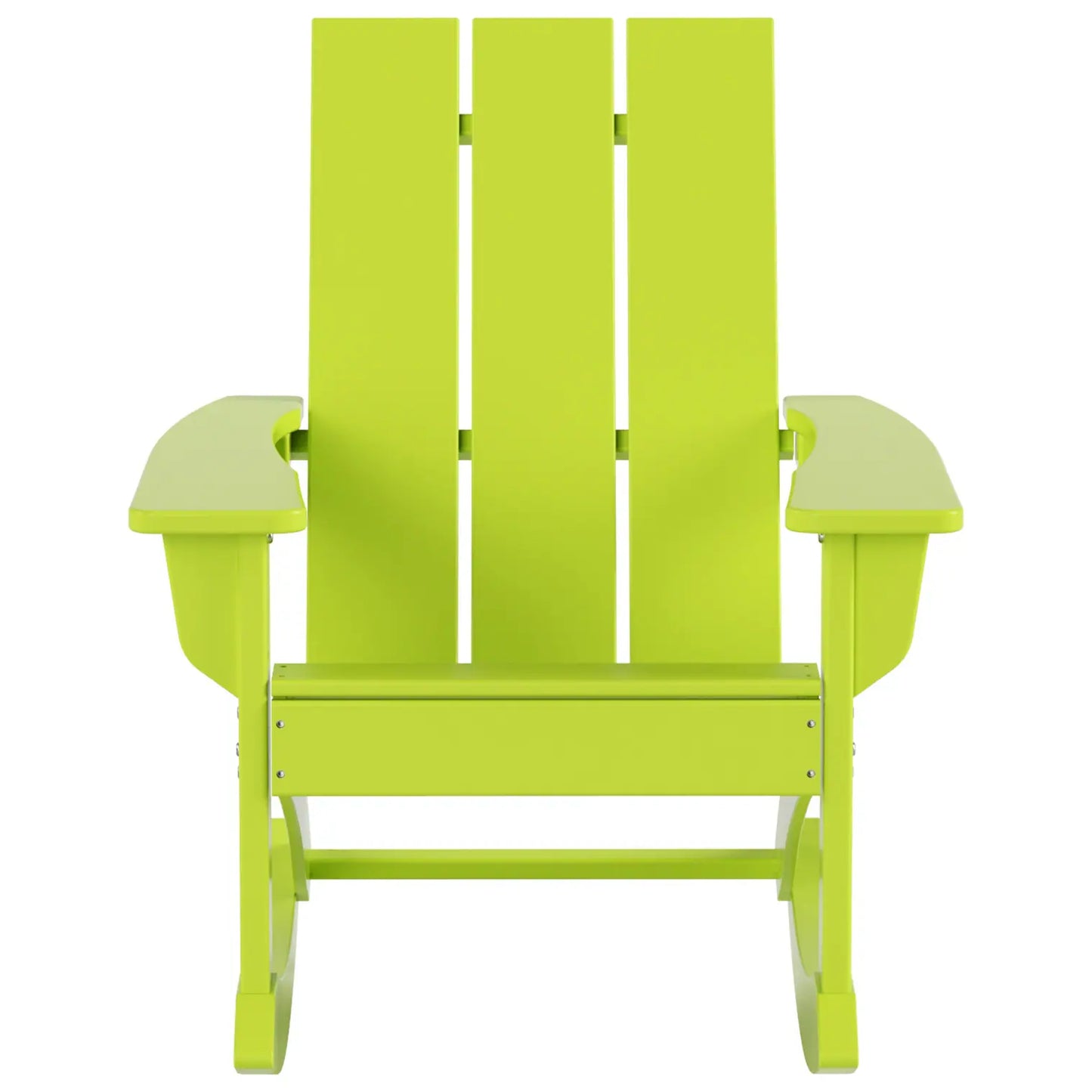 Shoreside Modern Eco-Friendly All Weather Poly Adirondack Rocking Chair
