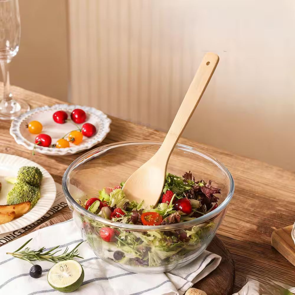 Eco-Friendly Premium Natural Bamboo 6-Piece Cooking Kitchen Utensils Set