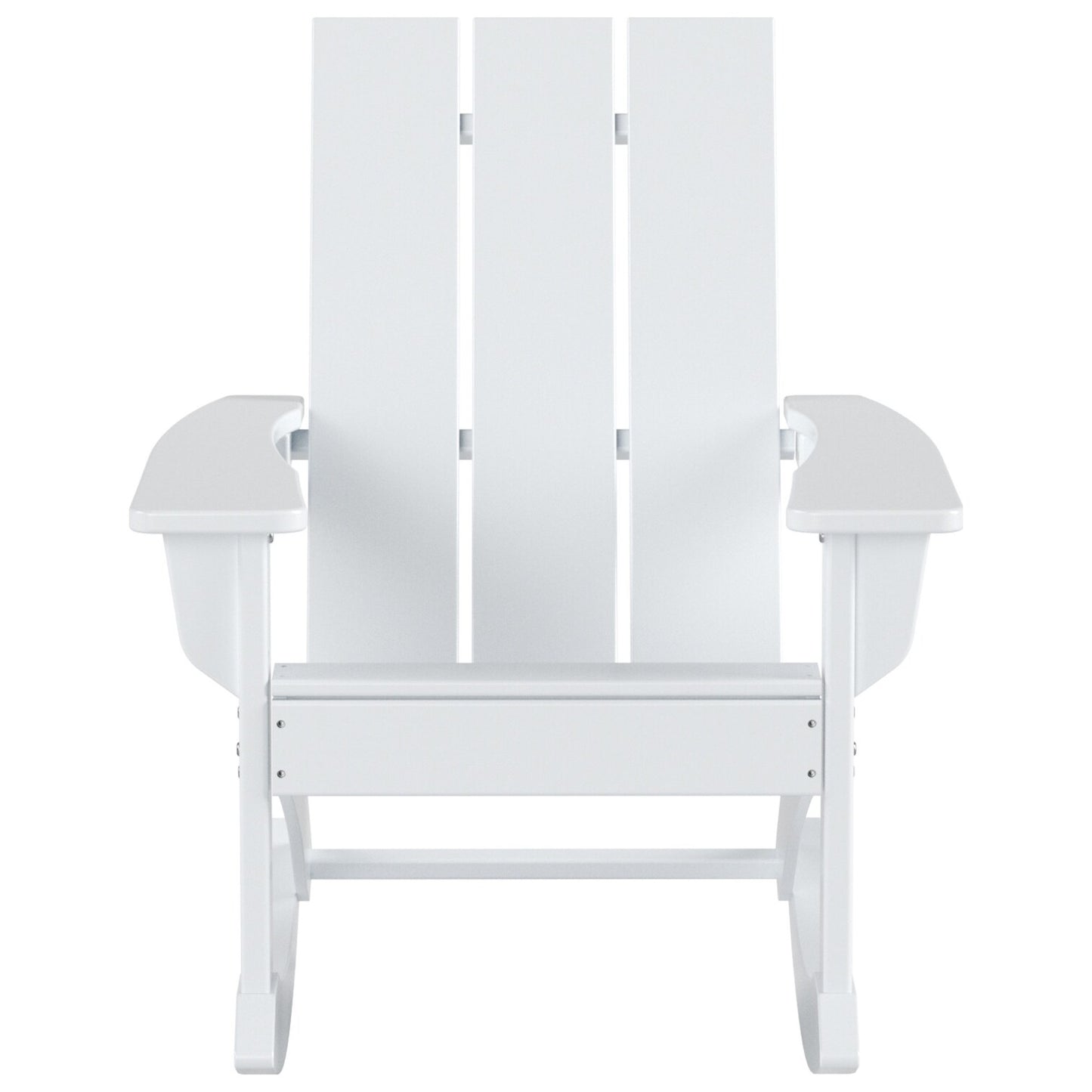 Shoreside Modern Eco-Friendly All Weather Poly Adirondack Rocking Chair