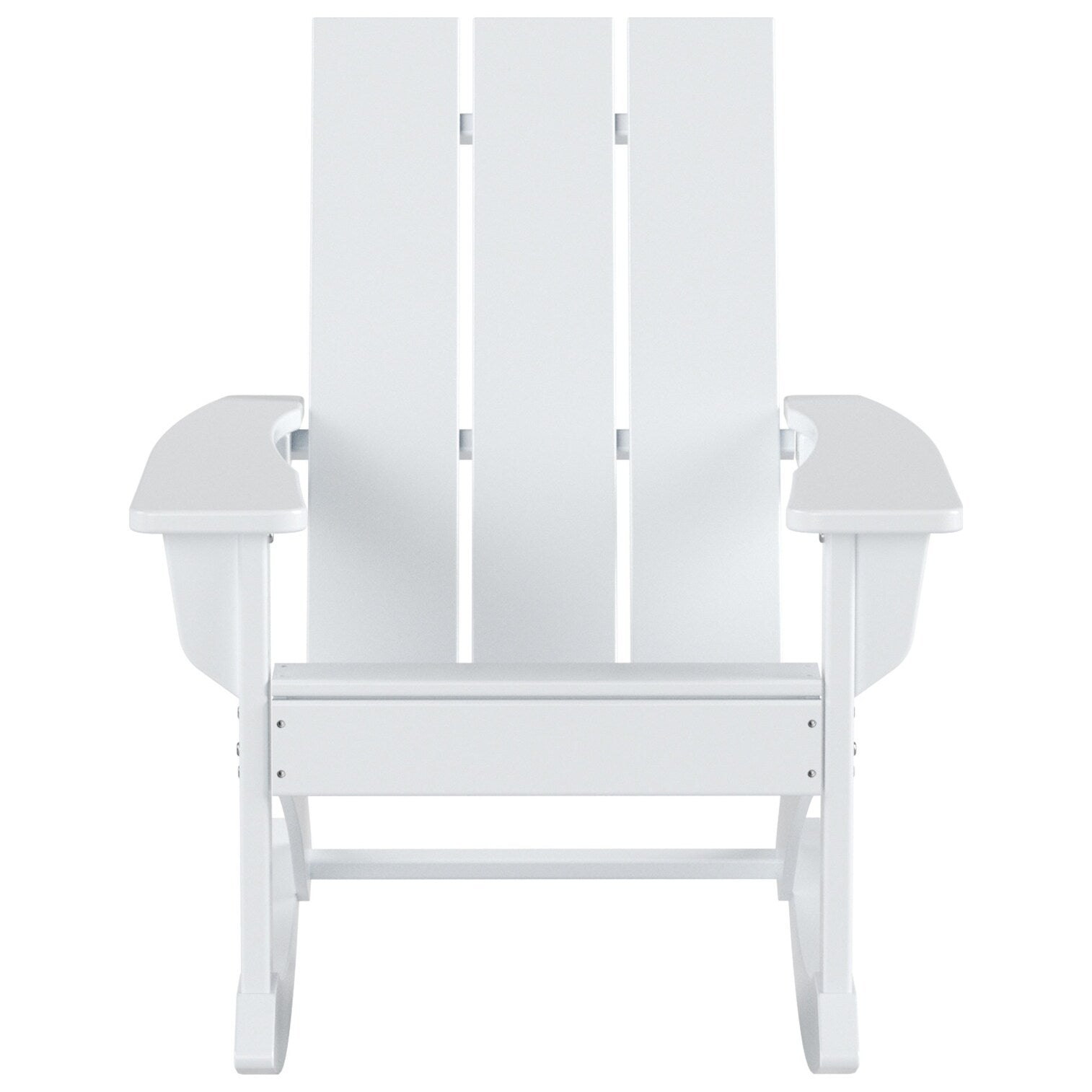 Shoreside Modern Eco-Friendly All Weather Poly Adirondack Rocking Chair