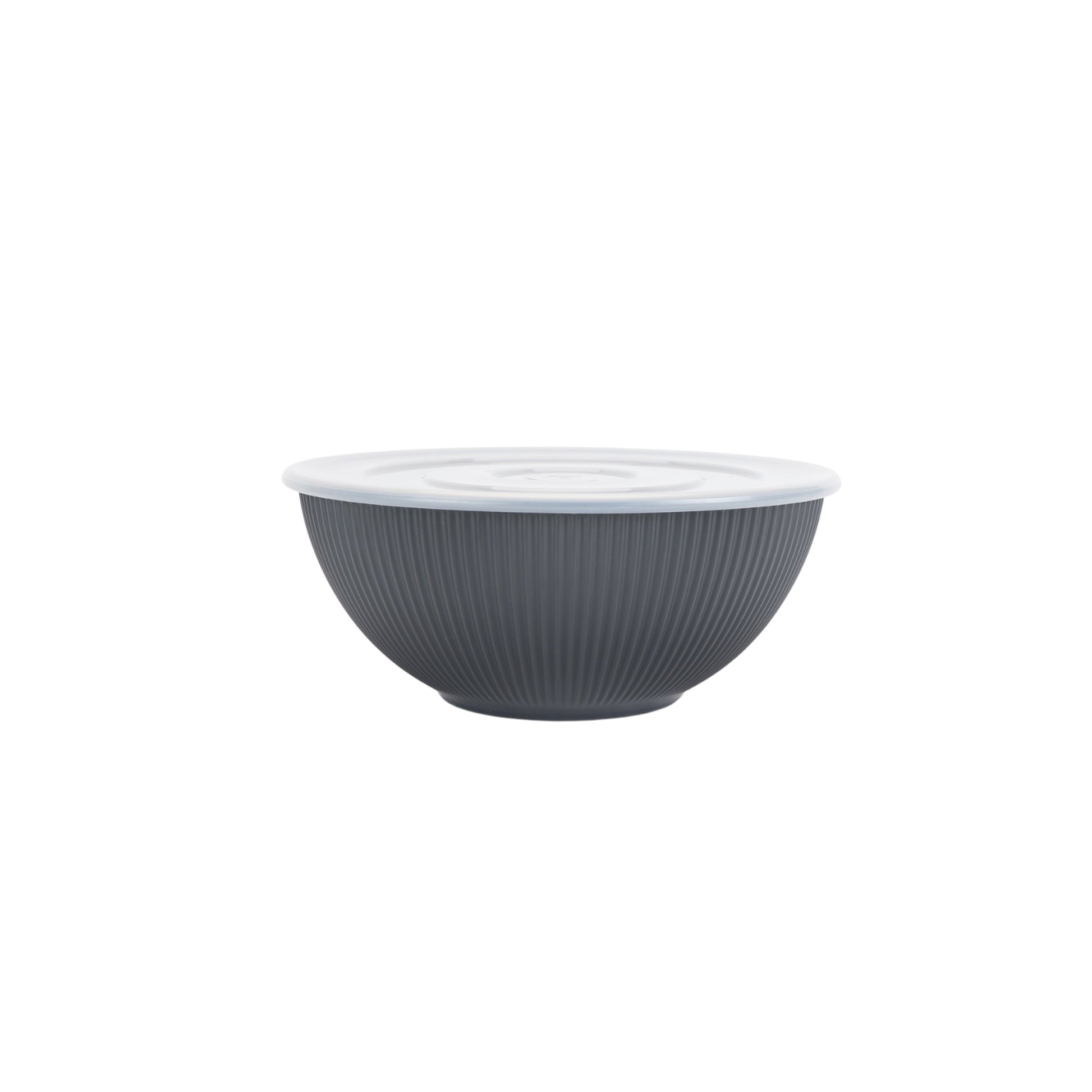- Black 4-Piece Eco-Friendly Recycled Plastic Serve Bowl Set