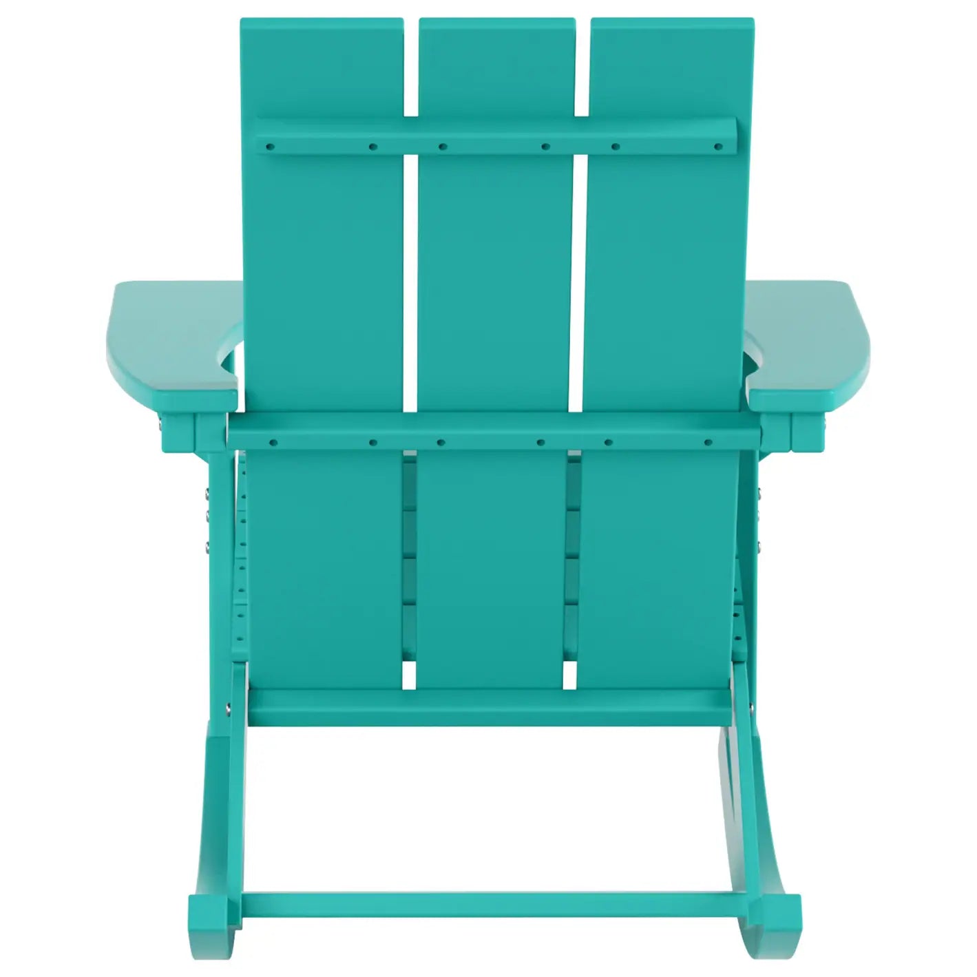 Shoreside Modern Eco-Friendly All Weather Poly Adirondack Rocking Chair
