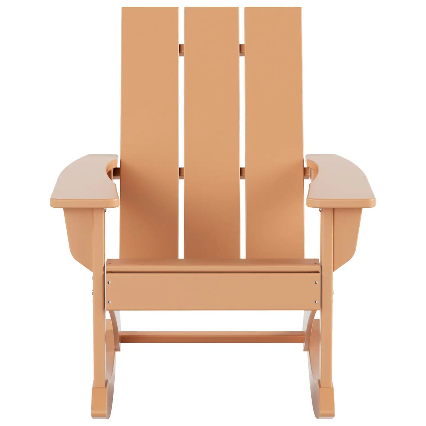 Shoreside Modern Eco-Friendly All Weather Poly Adirondack Rocking Chair