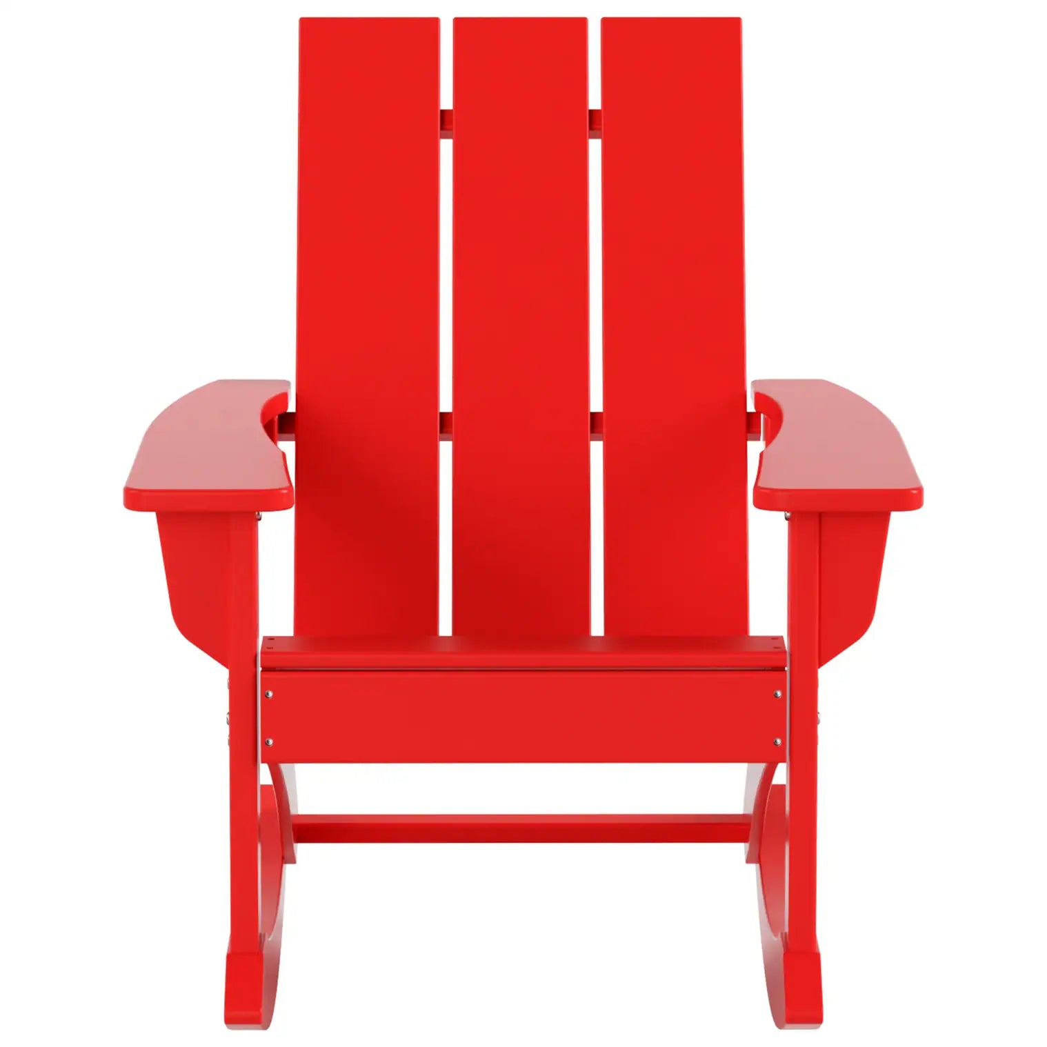 Shoreside Modern Eco-Friendly All Weather Poly Adirondack Rocking Chair
