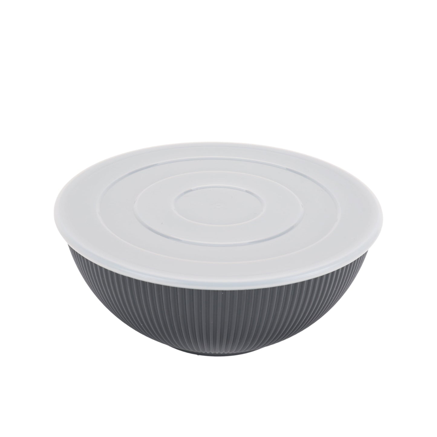 - Black 4-Piece Eco-Friendly Recycled Plastic Serve Bowl Set