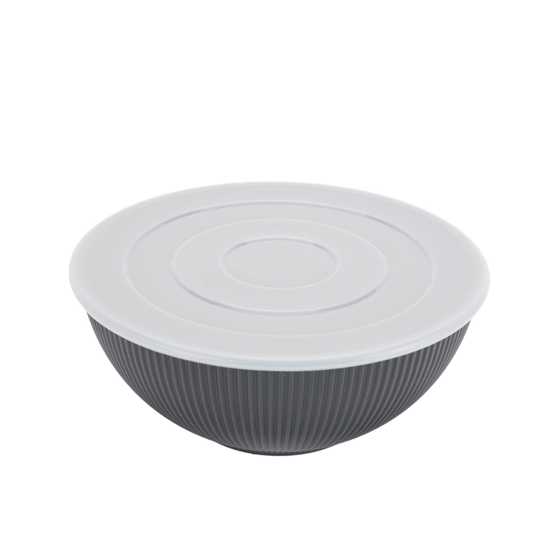 - Black 4-Piece Eco-Friendly Recycled Plastic Serve Bowl Set