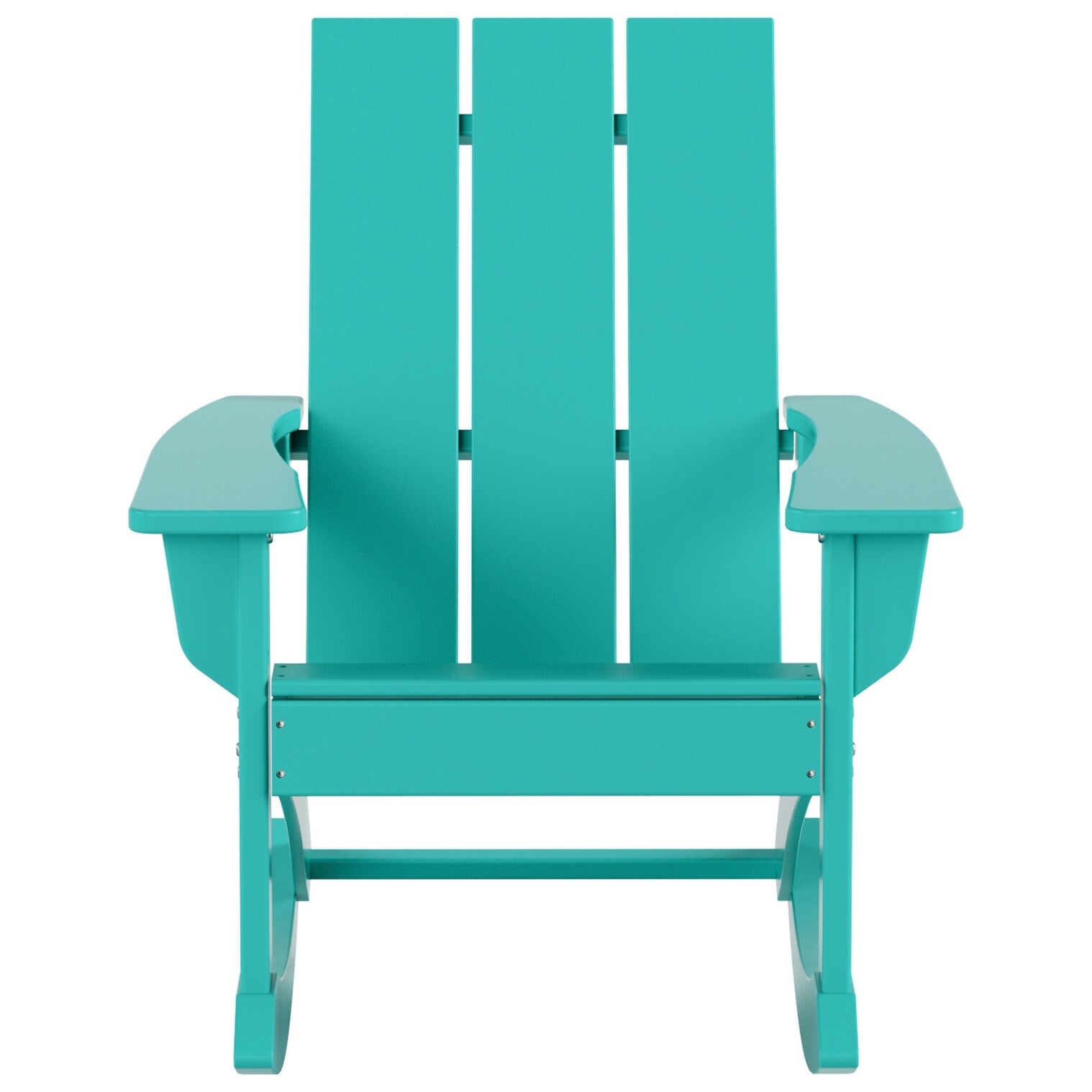 Shoreside Modern Eco-Friendly All Weather Poly Adirondack Rocking Chair