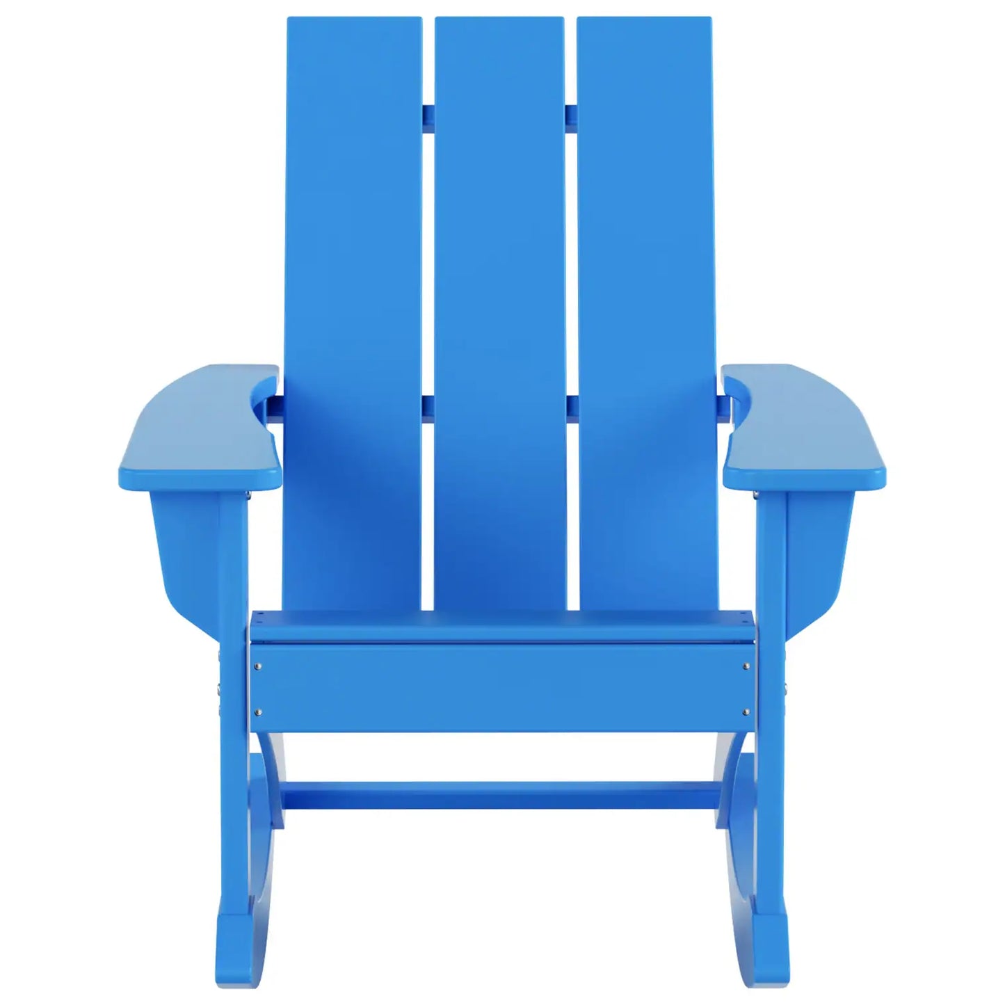 Shoreside Modern Eco-Friendly All Weather Poly Adirondack Rocking Chair