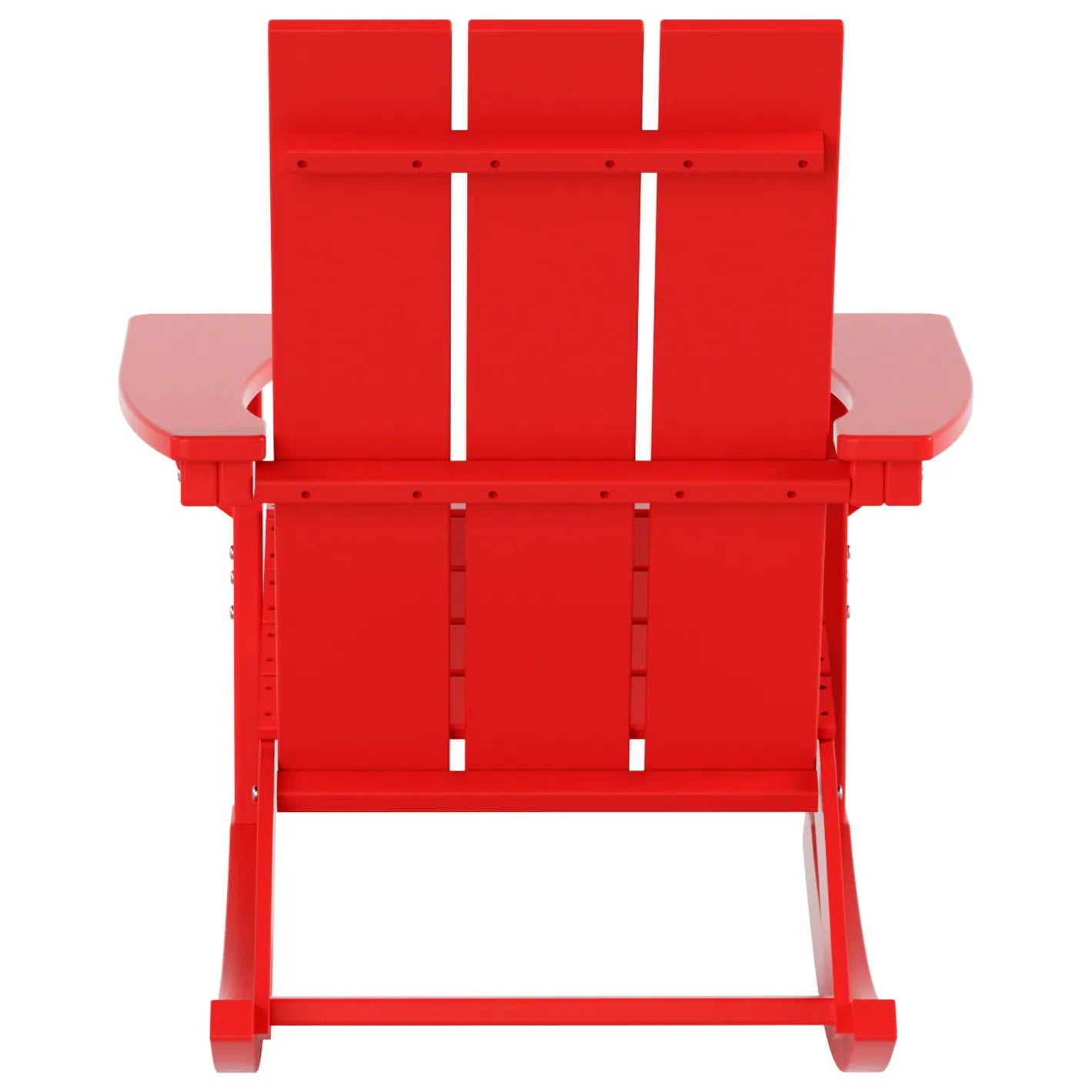 Shoreside Modern Eco-Friendly All Weather Poly Adirondack Rocking Chair