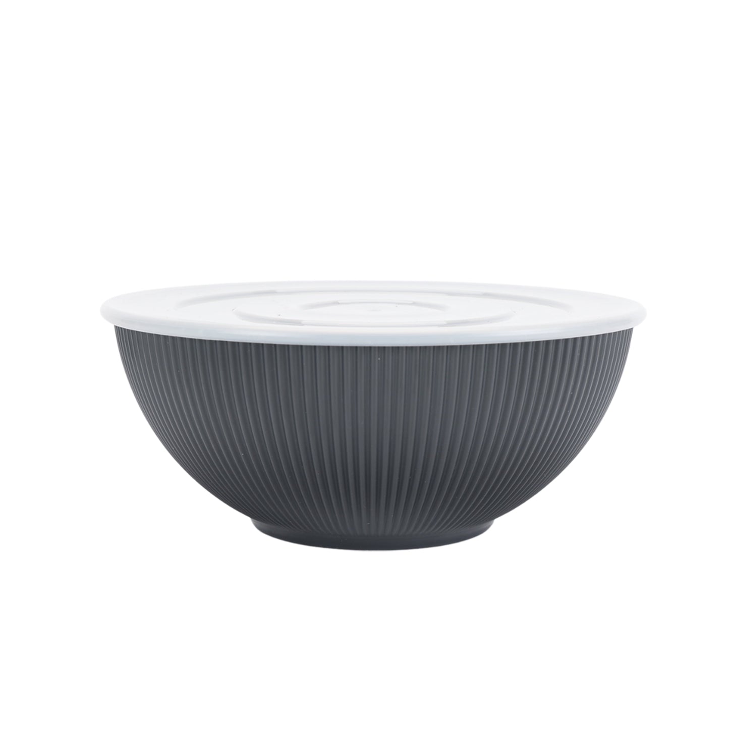 - Black 4-Piece Eco-Friendly Recycled Plastic Serve Bowl Set