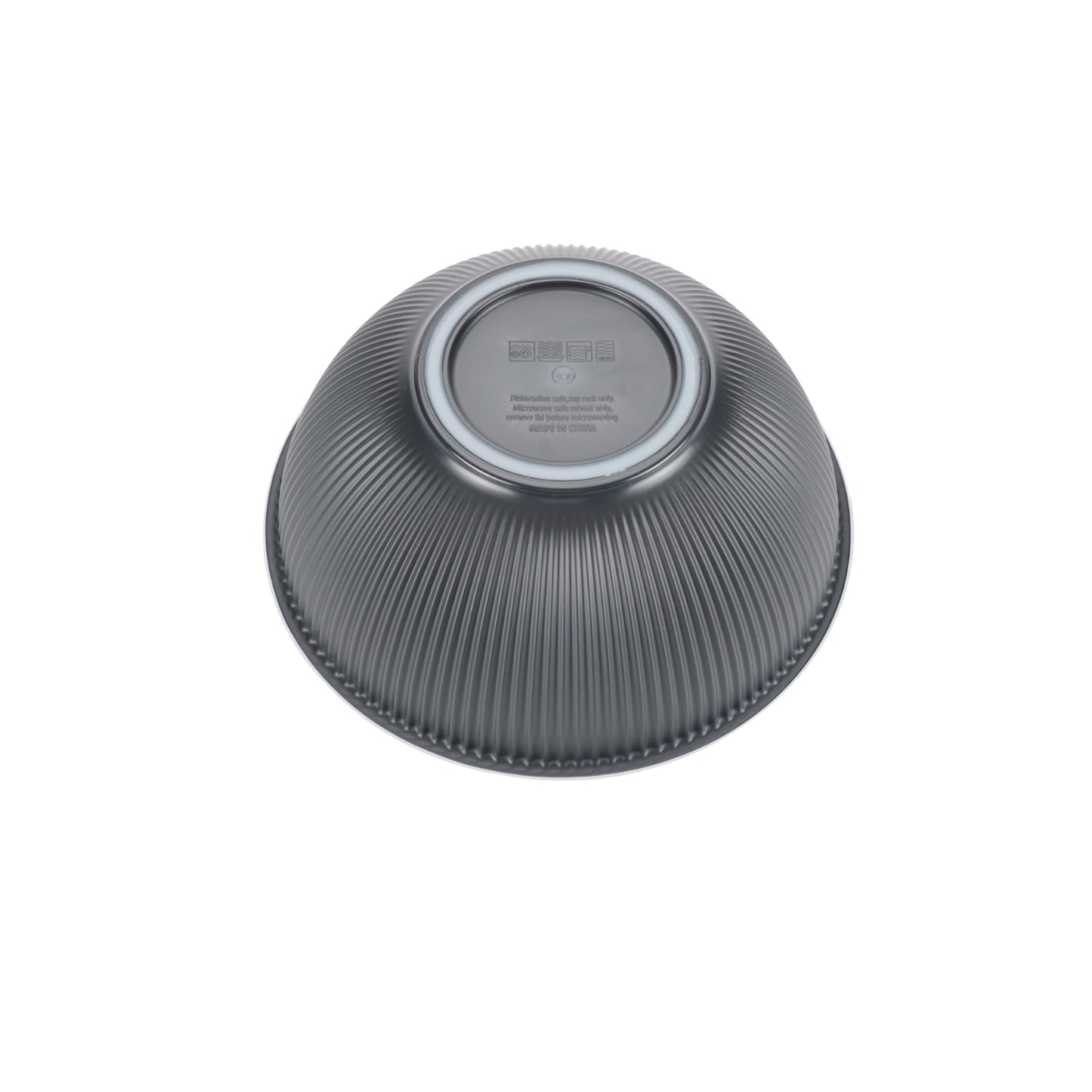 - Black 4-Piece Eco-Friendly Recycled Plastic Serve Bowl Set