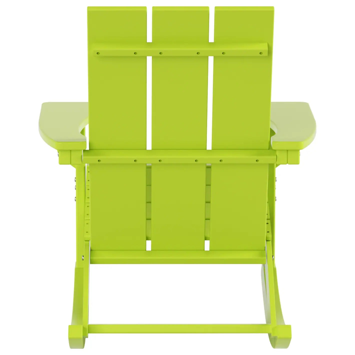 Shoreside Modern Eco-Friendly All Weather Poly Adirondack Rocking Chair