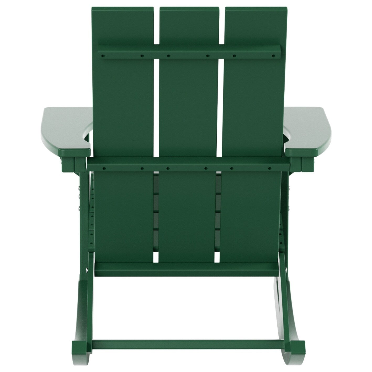 Shoreside Modern Eco-Friendly All Weather Poly Adirondack Rocking Chair