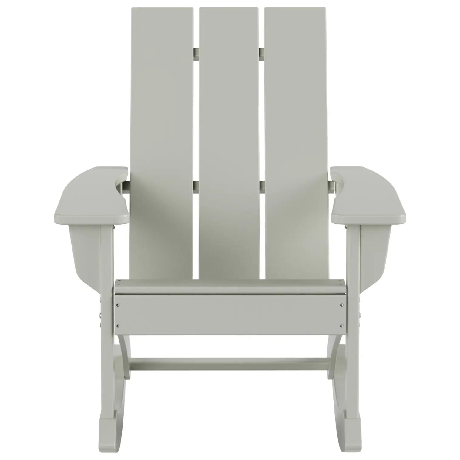Shoreside Modern Eco-Friendly All Weather Poly Adirondack Rocking Chair