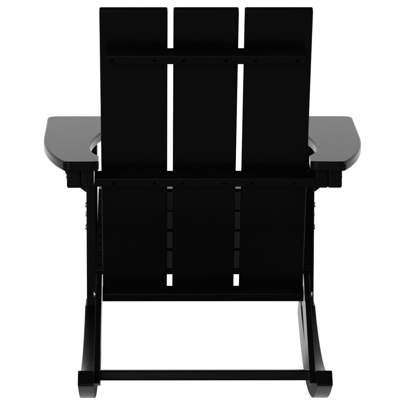 Shoreside Modern Eco-Friendly All Weather Poly Adirondack Rocking Chair