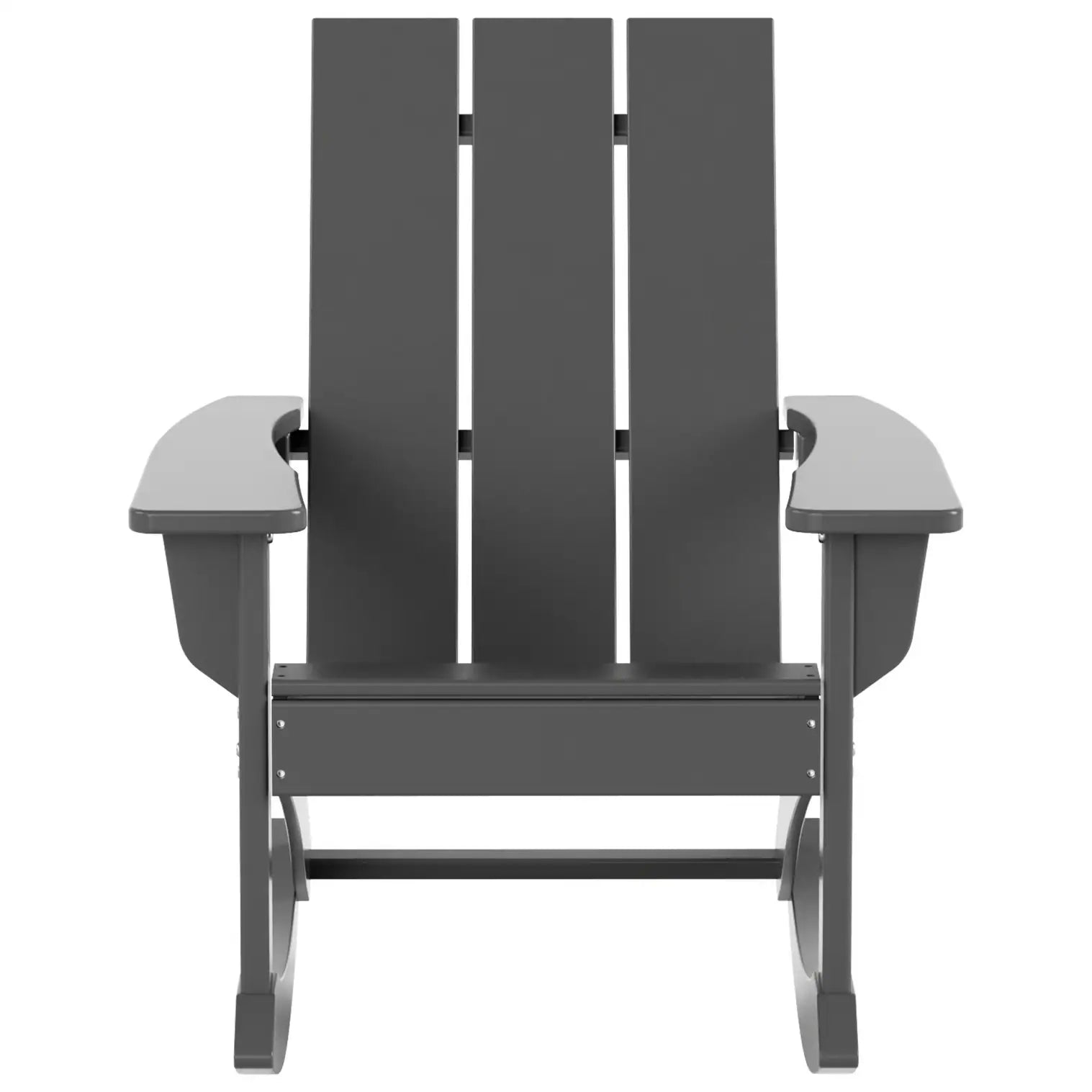 Shoreside Modern Eco-Friendly All Weather Poly Adirondack Rocking Chair